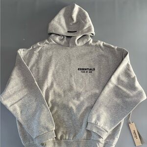 Fear of God Essentials Light Heather Grey Hoodie size M